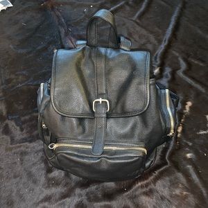 vegan leather backpack
